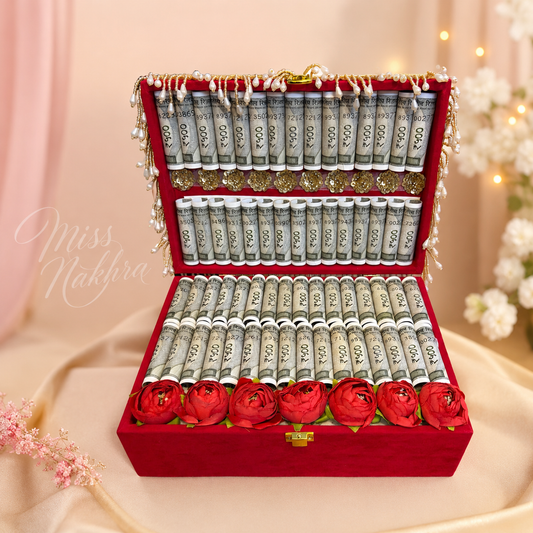 Luxury velvet Shagun box